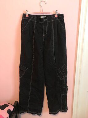 GARAGE Black Cargo Pants